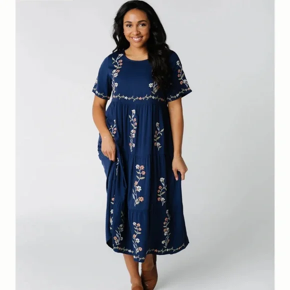 tea n rose Dresses Tea N Rose Boutique Cathy Embroidered